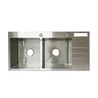 Sillago Facunda Square Double Bowl Kitchen Sink